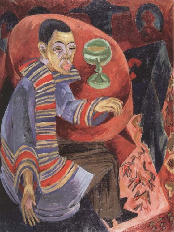 Ernst Ludwig Kirchner The Drinker France oil painting art